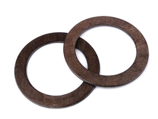 Holz Griffe Ringe dunkel braun
