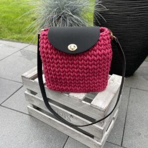 Taschen Set in schwarz pink